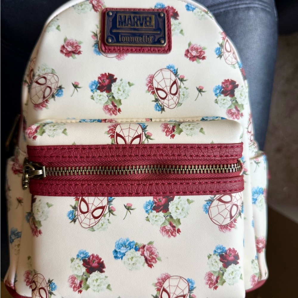 Loungefly New Marvel Spider-Man Floral Backpack